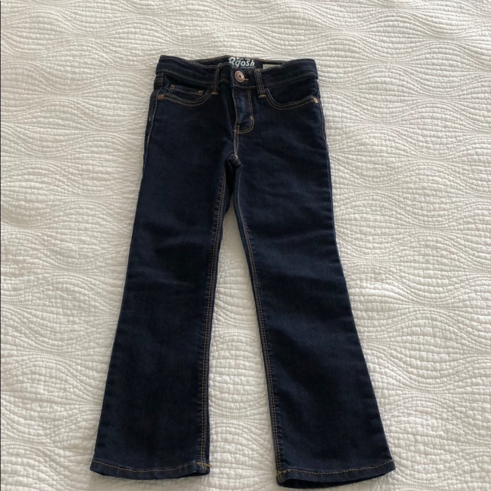 Oshkosh B'Gosh Girl's Bootcut Jeans Dark Rinse, 5S